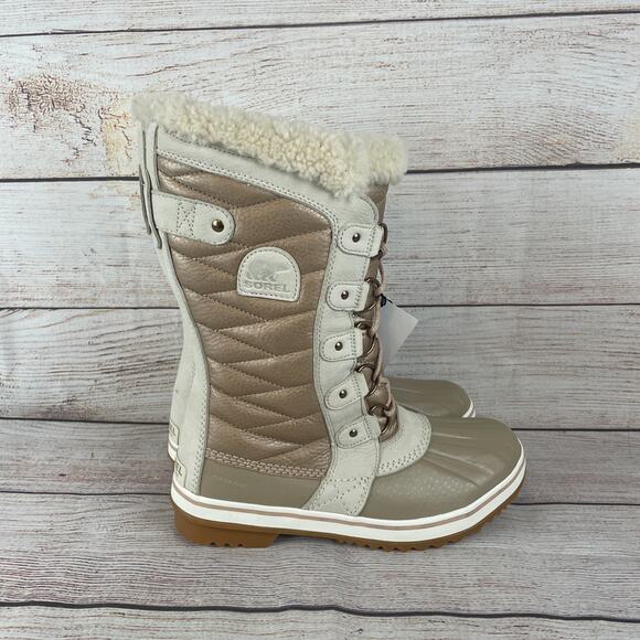 Sorel Women's Tofino II Lux Womens Sz 8.5 Snow Boots Tan Crea - Picture 4 of 9